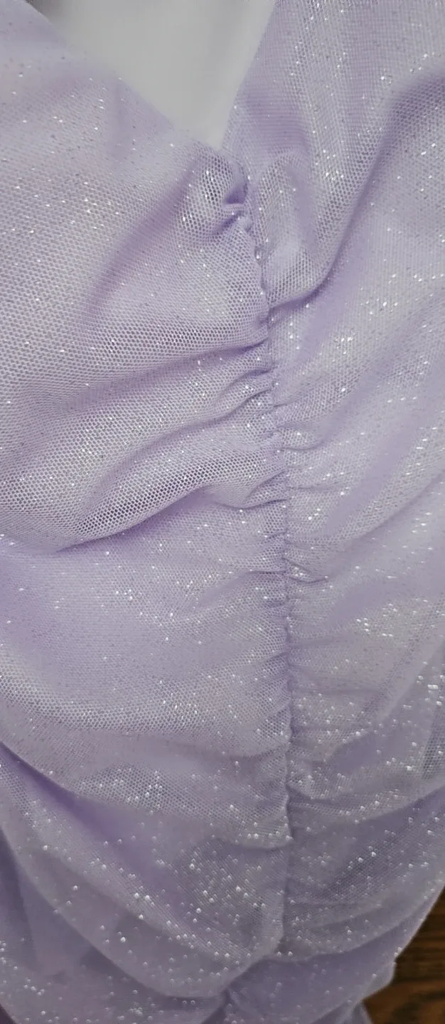 Lovely Day Lilac Ruched Dress - Size Small image indicator(2)