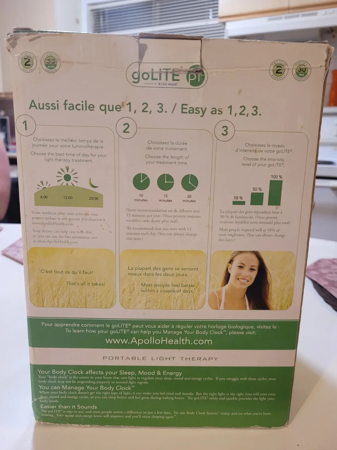 goLITE P1 Portable Light Therapy Lamp image indicator(3)