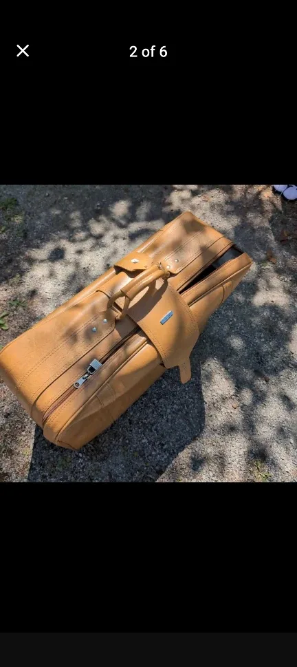 Samsonite Vintage Genuine Leather 27" Luggage Suitcase image indicator(2)