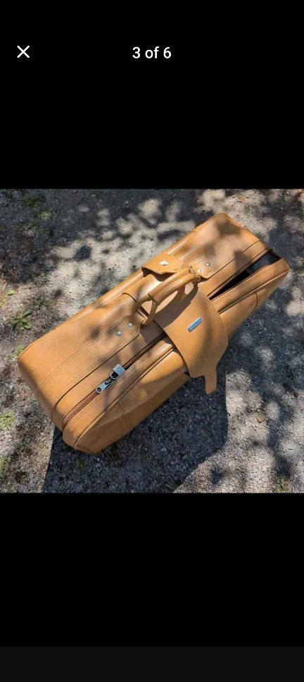 Samsonite Vintage Genuine Leather 27" Luggage Suitcase image indicator(3)