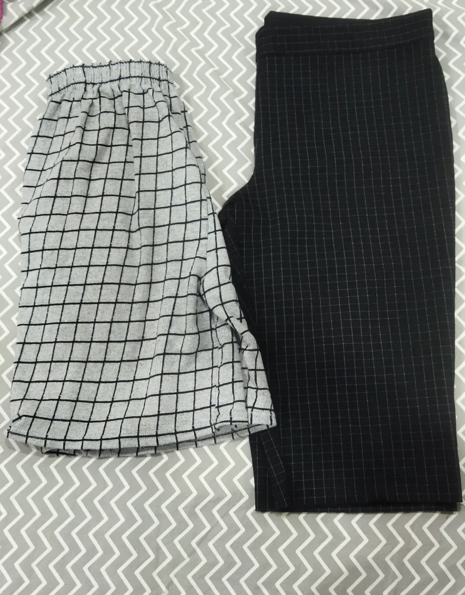 Assorted Plaid Patterned Pants