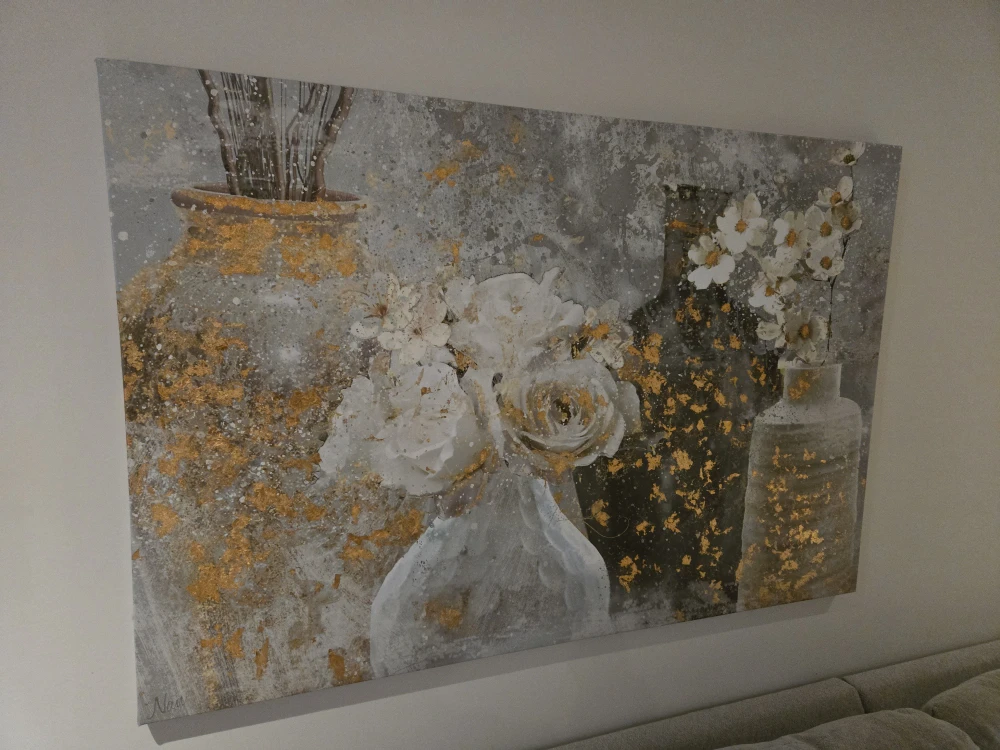53(W)x35(L) inch Floral Vase Canvas Wall Art