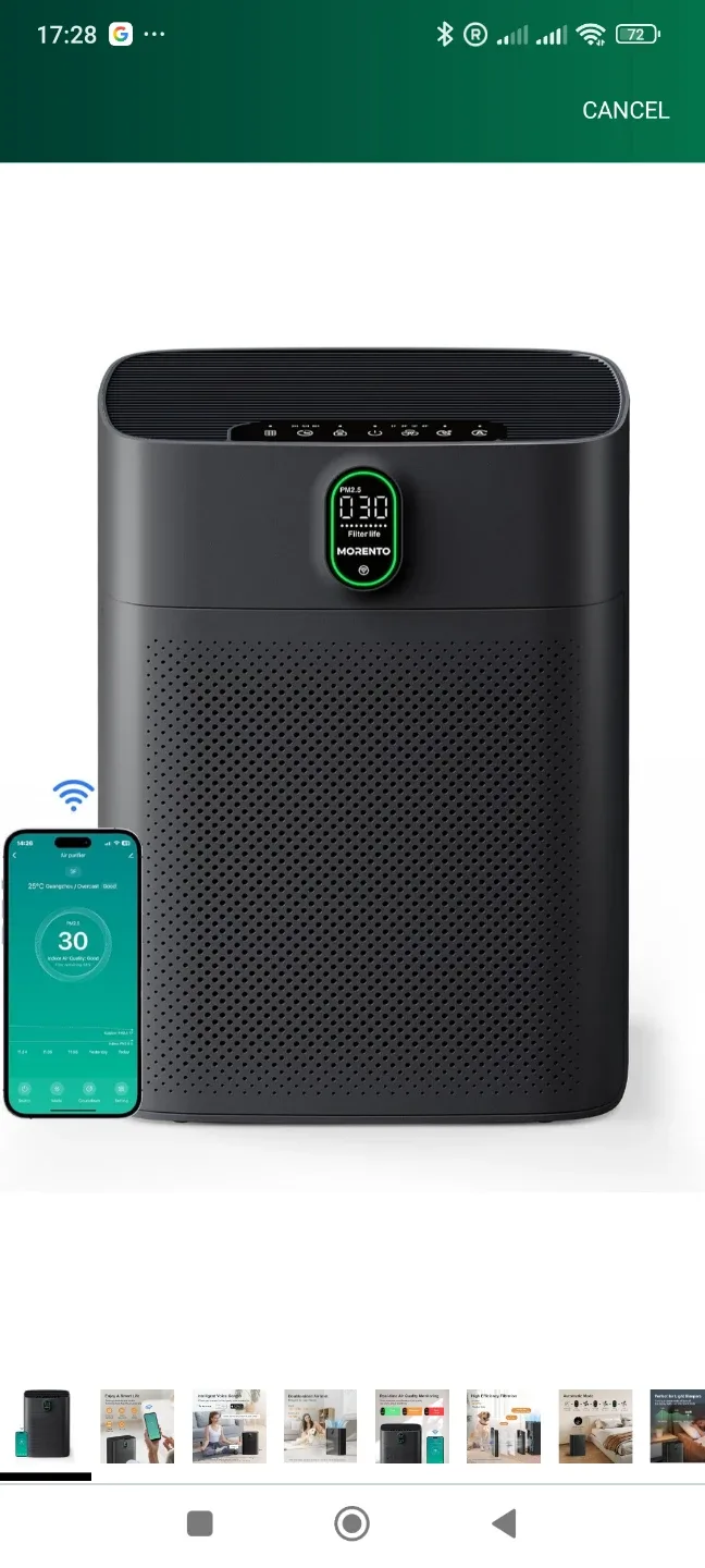 MORENTO Smart Air Purifier - Black image indicator(4)