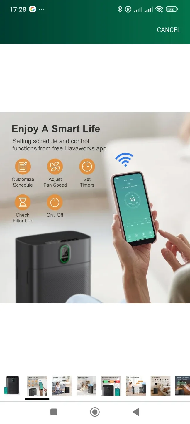 MORENTO Smart Air Purifier - Black image indicator(5)