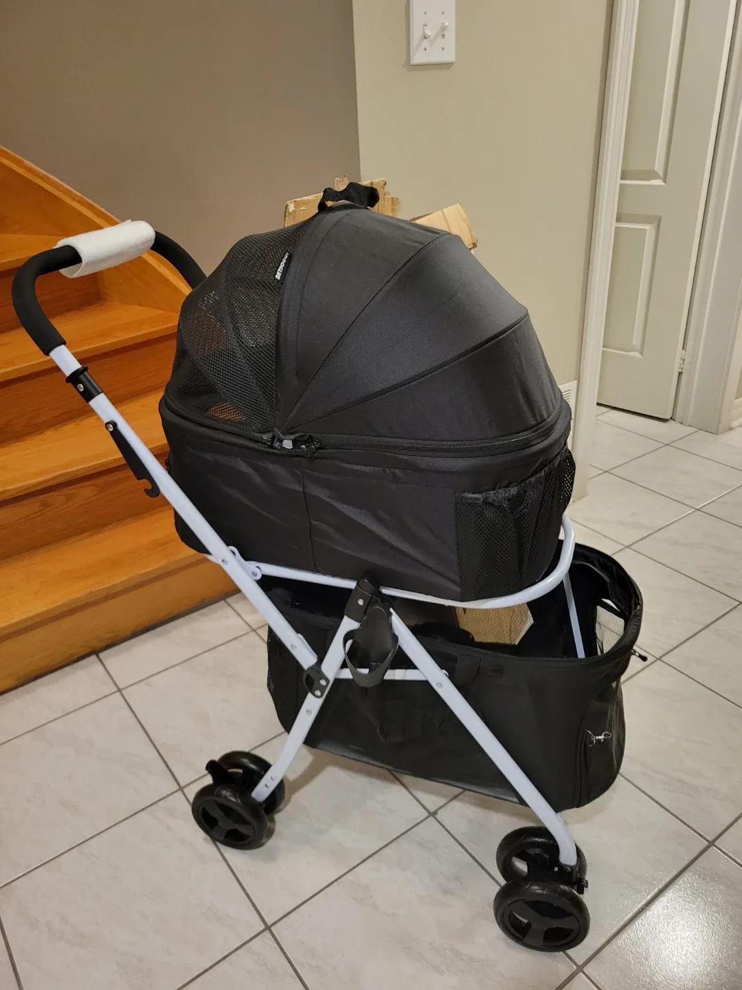 Double Pet Stroller with Detachable Carriers brand new image indicator(8)