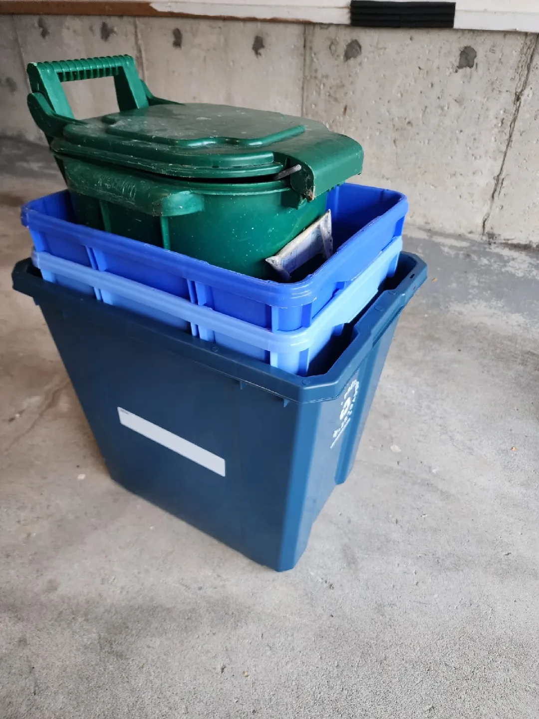 Blue Recycling and green organic Bin image indicator(3)