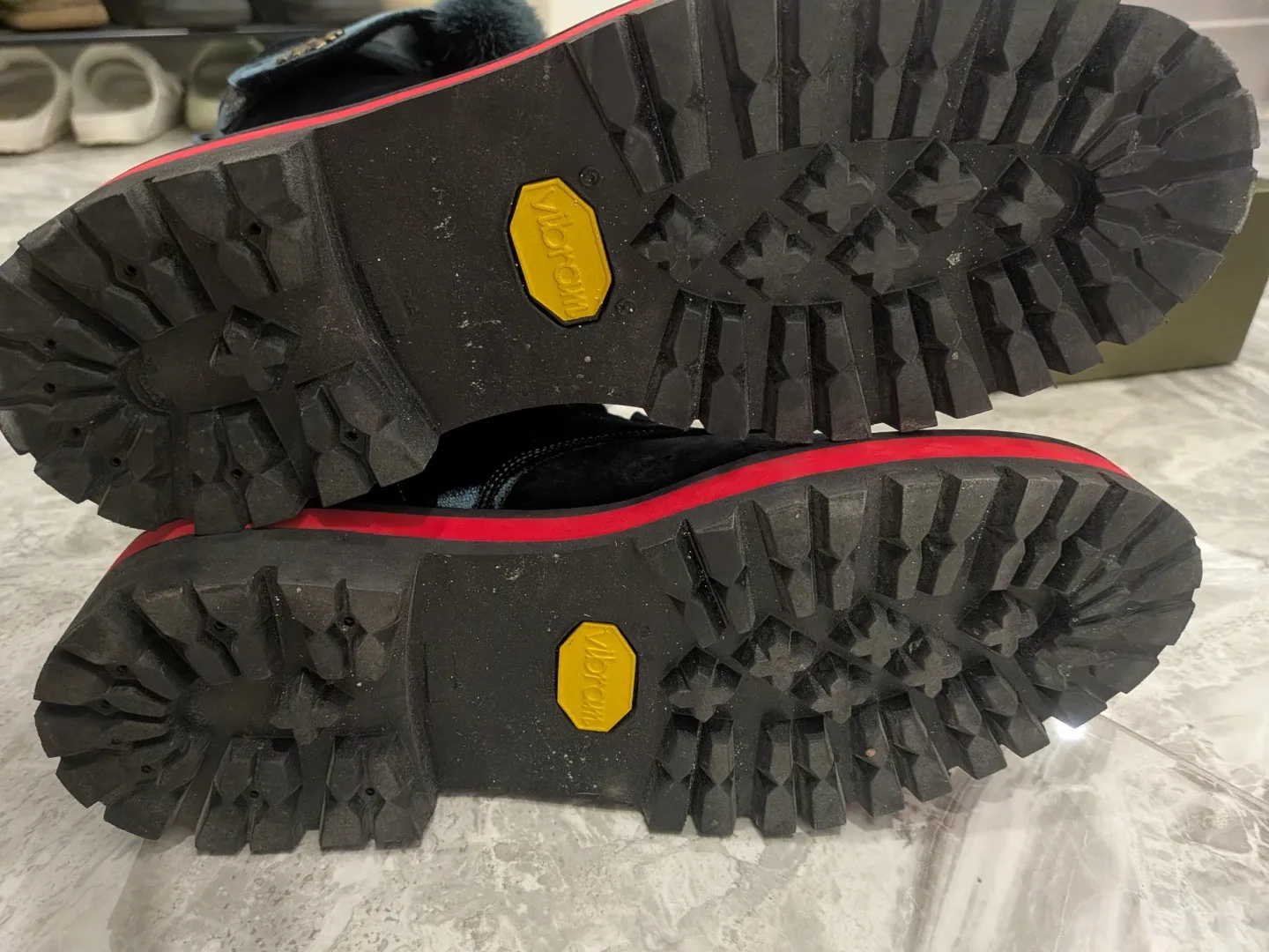 Mr & Mrs Italy Fur Trim Combat Boots image indicator(5)