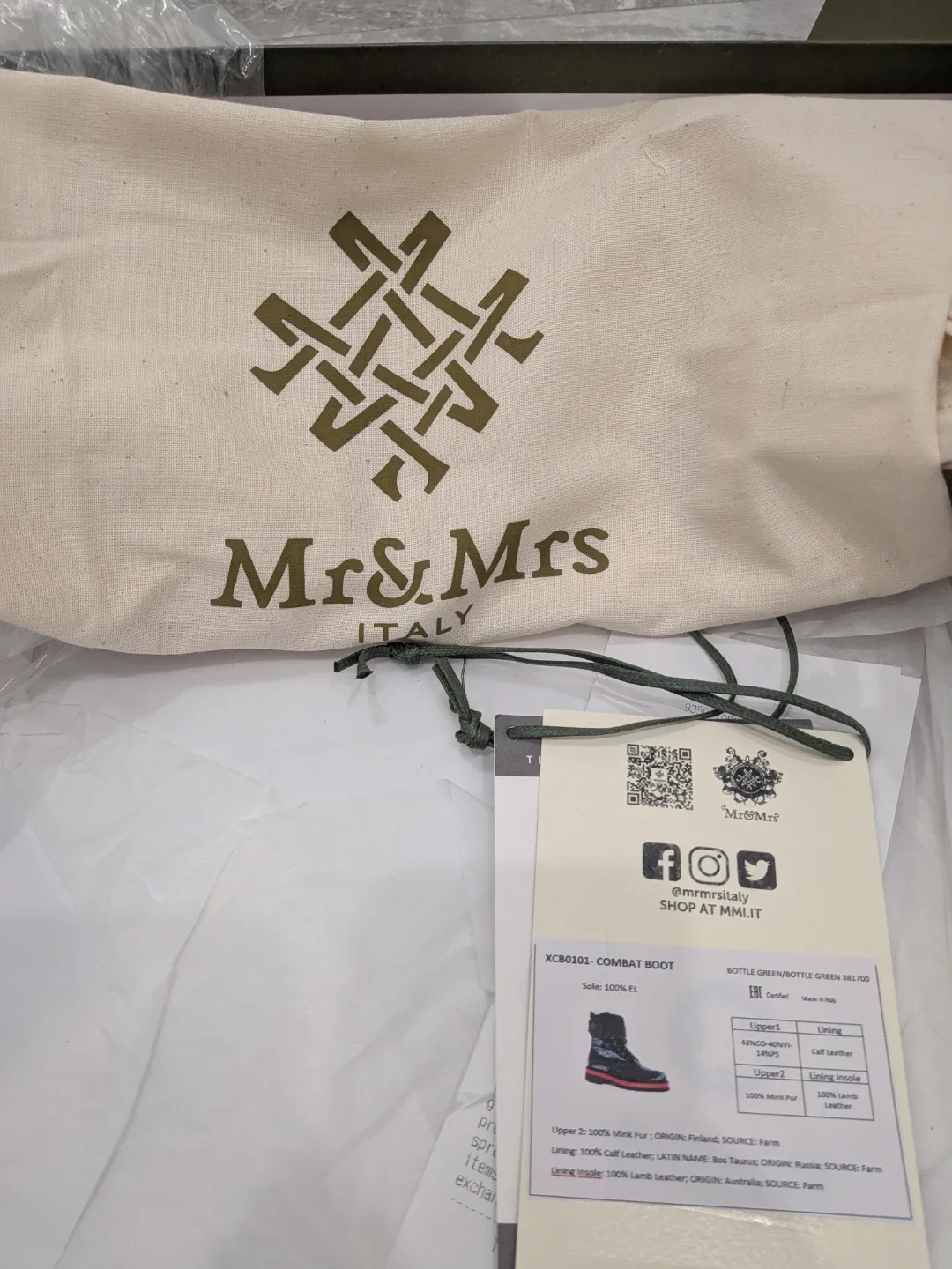 Mr & Mrs Italy Fur Trim Combat Boots image indicator(6)