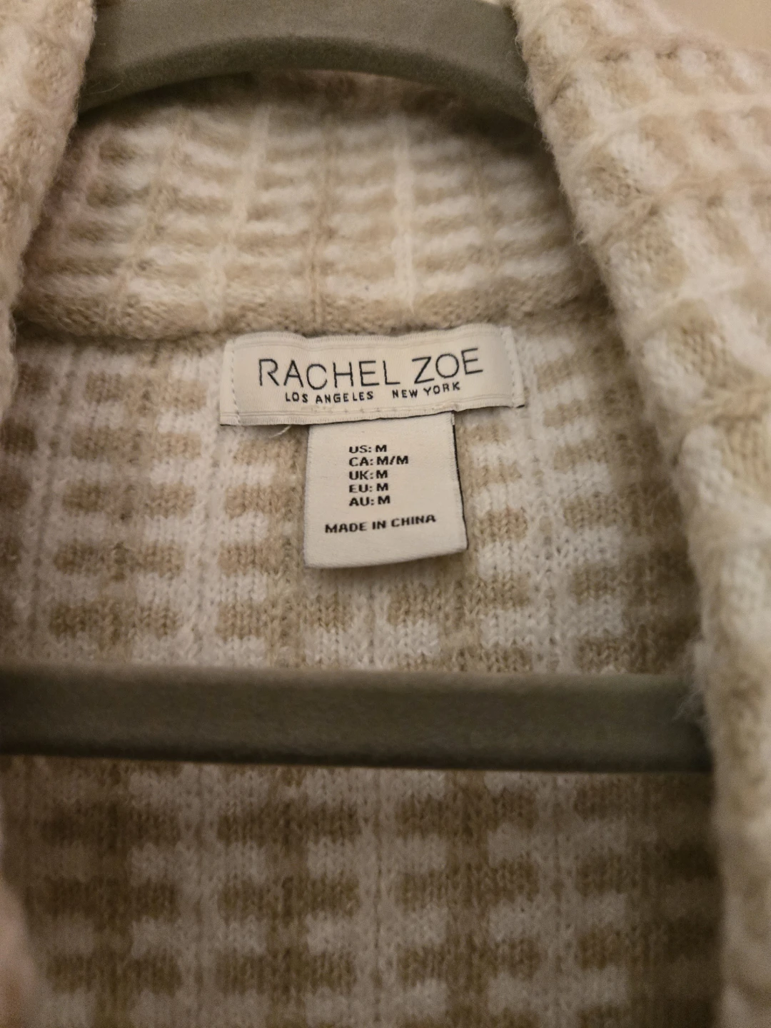 Rachel Zoe women medium size buttom up caramel brown sweater - photo 3