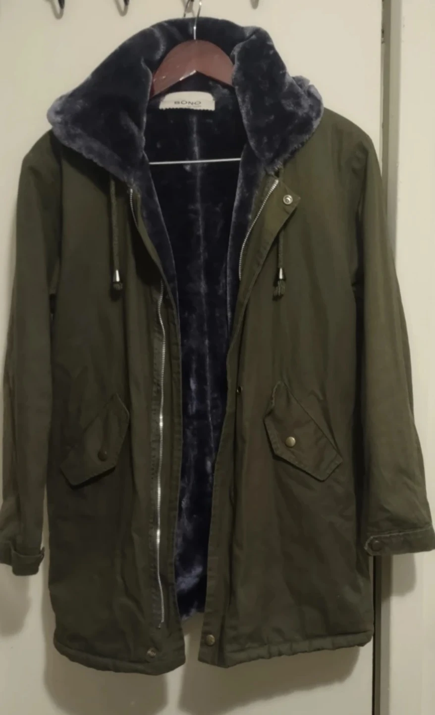 Bono Da Vinci Olive Green Winter hood Coat - photo 4