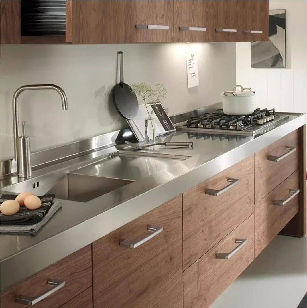 Brushed Nickel Cabinet Handles 5-inch -5pack image indicator(2)