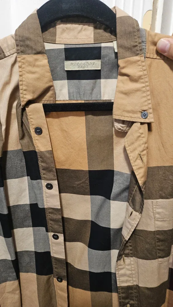Burberry Plaid Button-Down Shirt