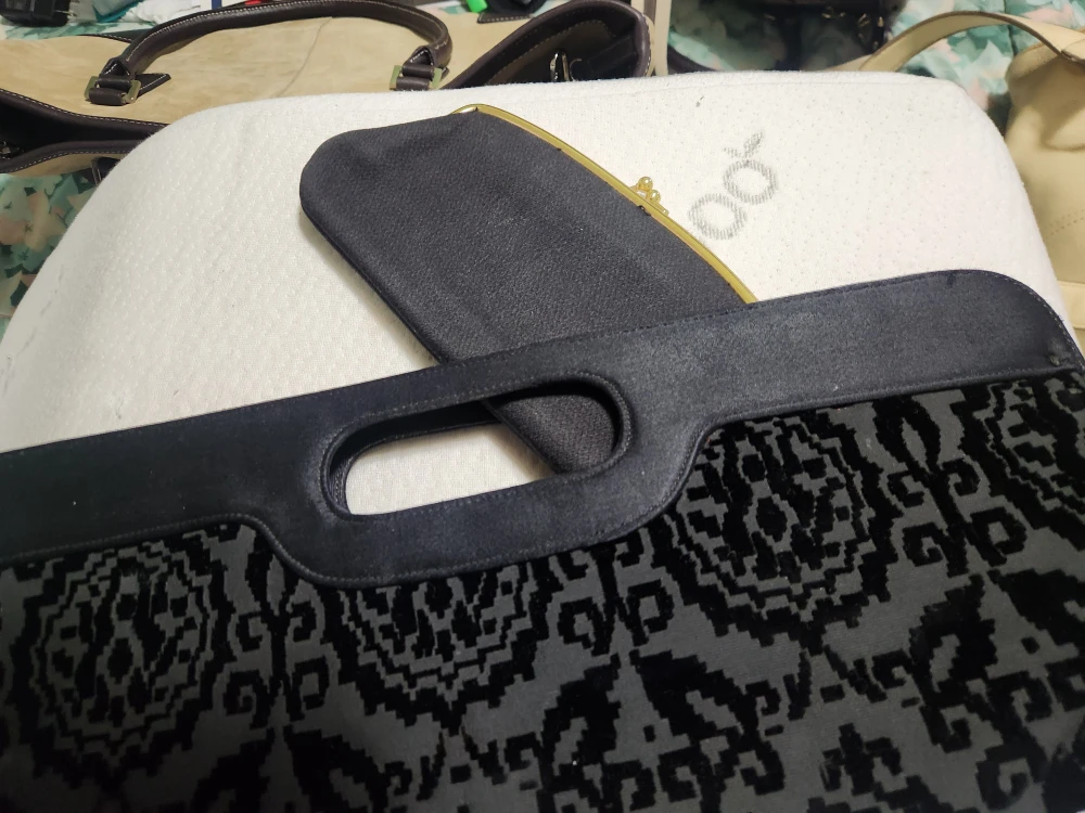 Black Velvet Clutch Purse - photo 2