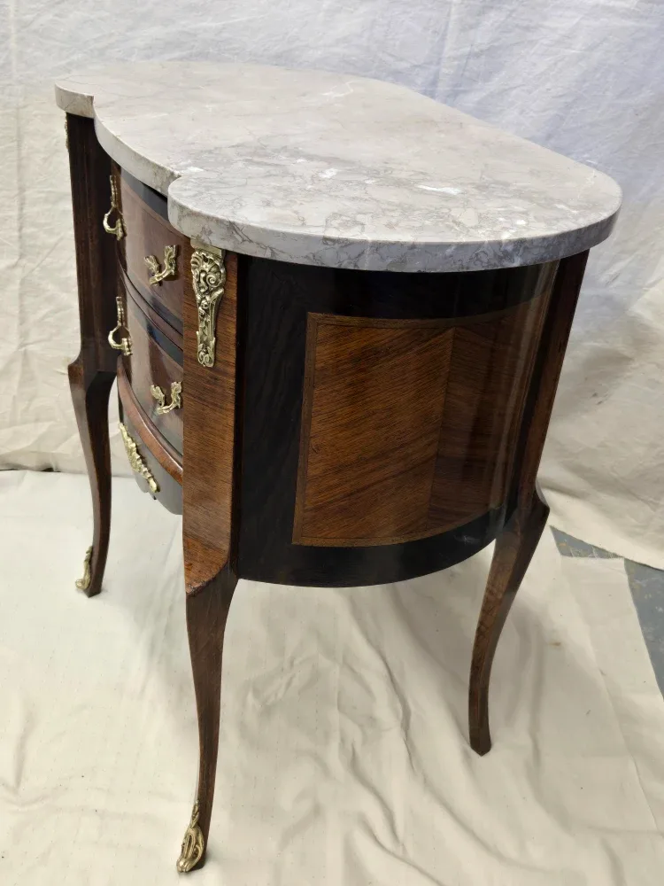 Antique Marble Top Side Table image indicator(5)
