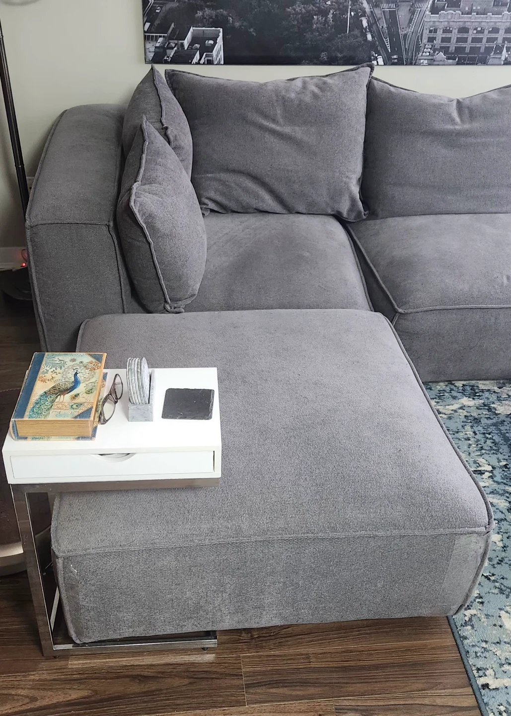 Grey Modular Sectional Sofa - photo 2