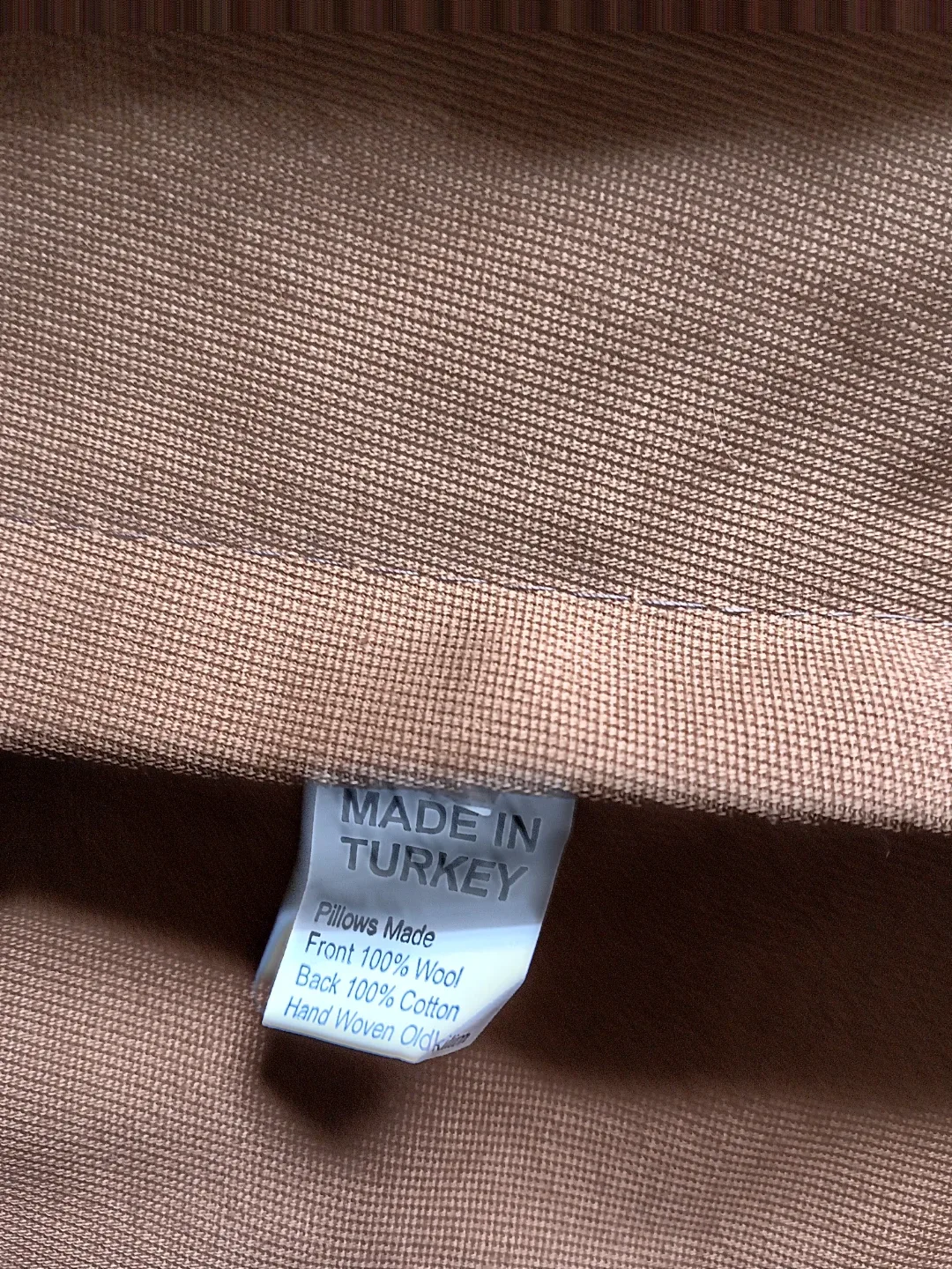 🥕 Hand Woven Wool & Cotton Pillow Made in Turkey New image indicator(3)