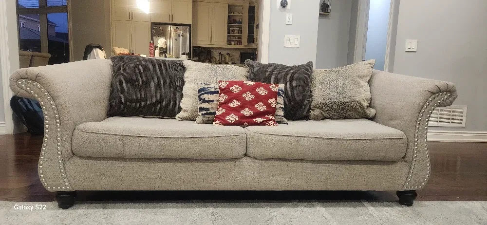 Beige Loveseat Sofa image indicator(2)