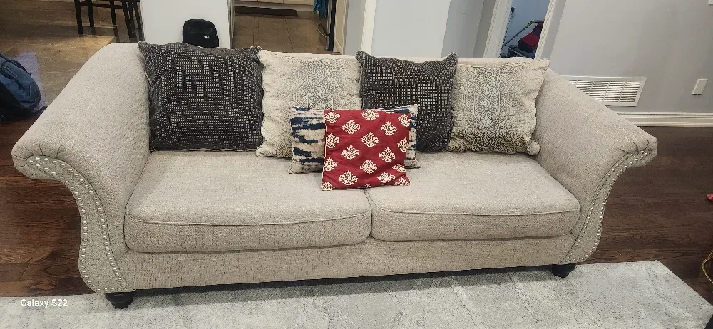 Beige Loveseat Sofa image indicator(3)