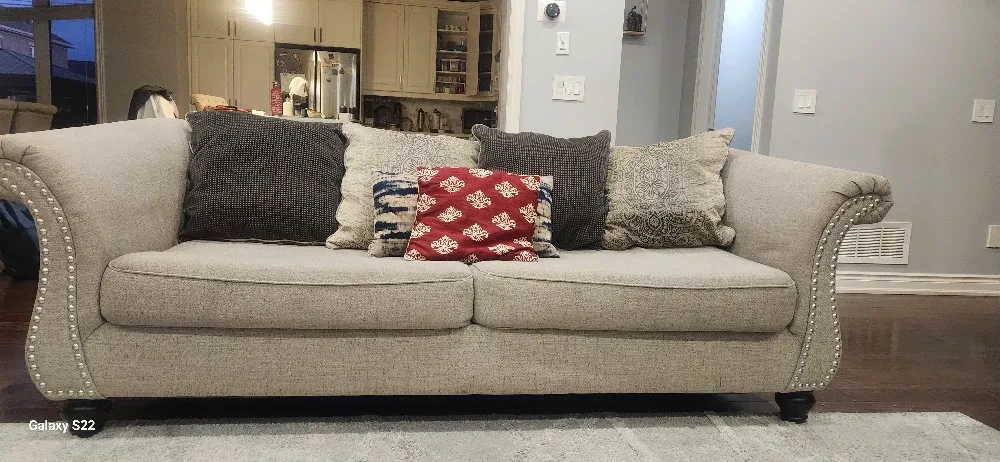 Beige Loveseat Sofa image indicator(4)