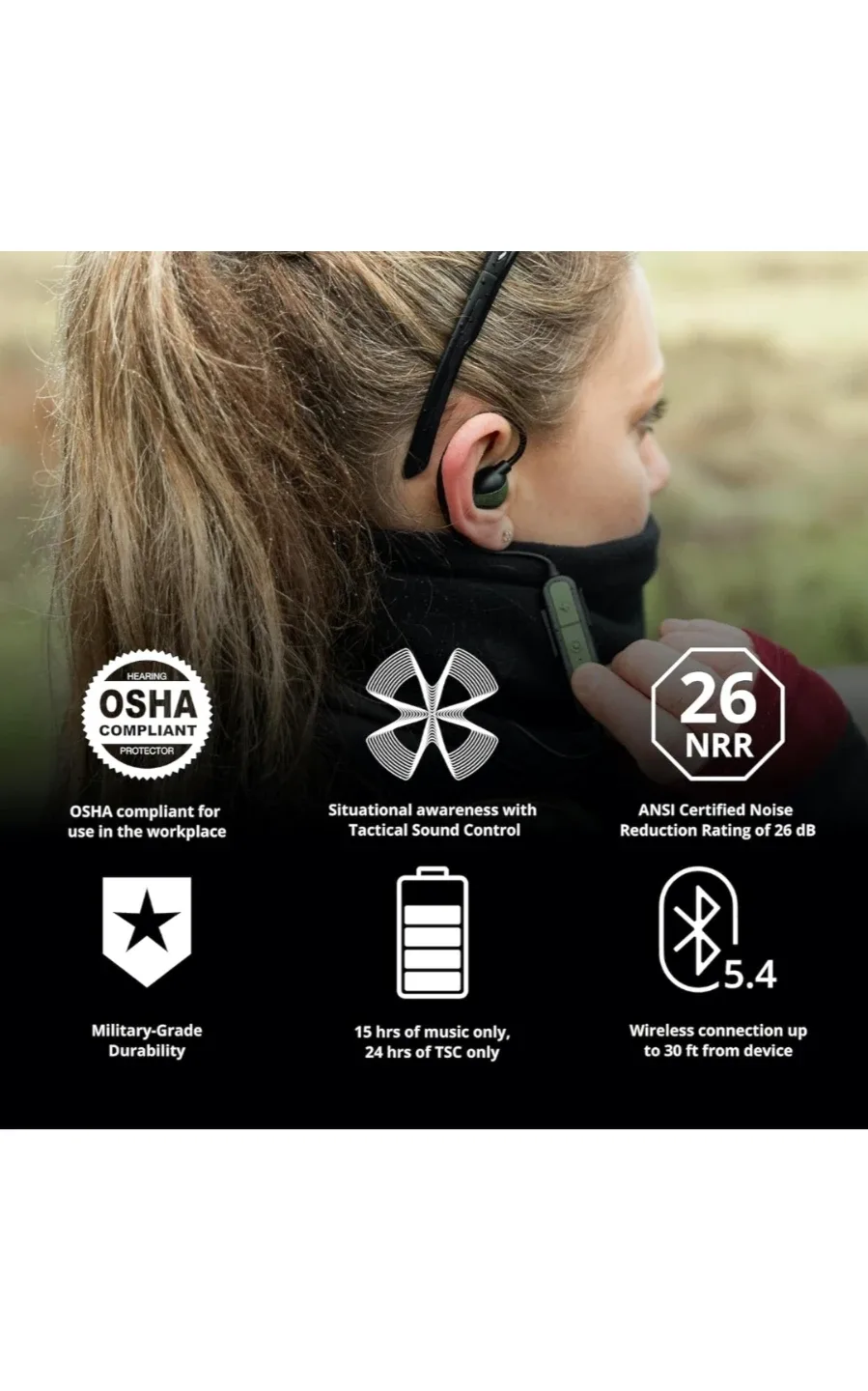 New  ISOtunes Sport ADVANCE BT 2.0 Shooting Ear Protection image indicator(6)