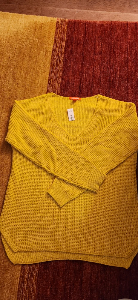 Joe Fresh Yellow Knit Sweater - Large - photo 2