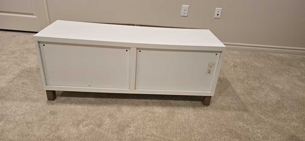White & Wood TV Stand - photo 3