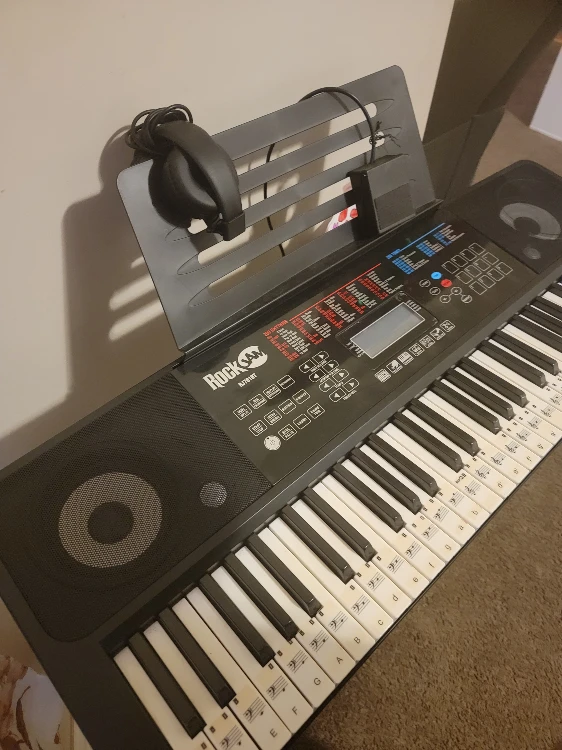 RockJam 54-Key Keyboard with Stand, Headphones & Stool - photo 2