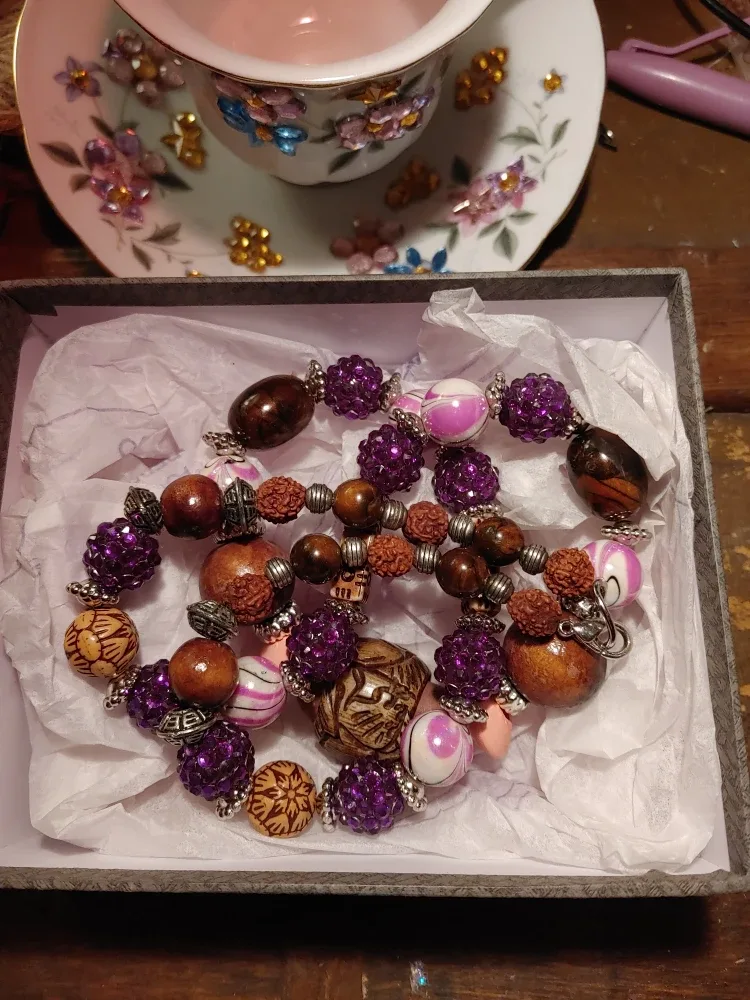 Handmade boho sparkle neclace