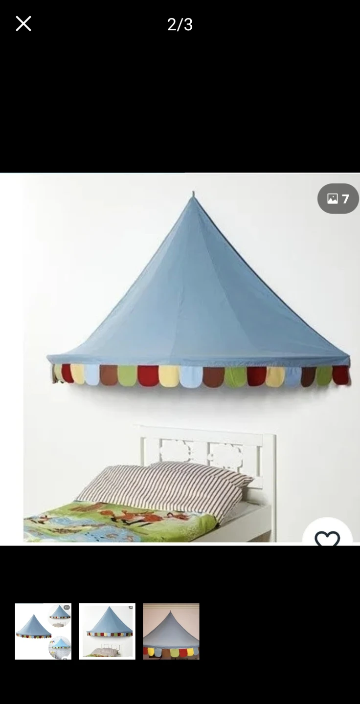 Ikea Circus Tent Bed Canopy - Blue