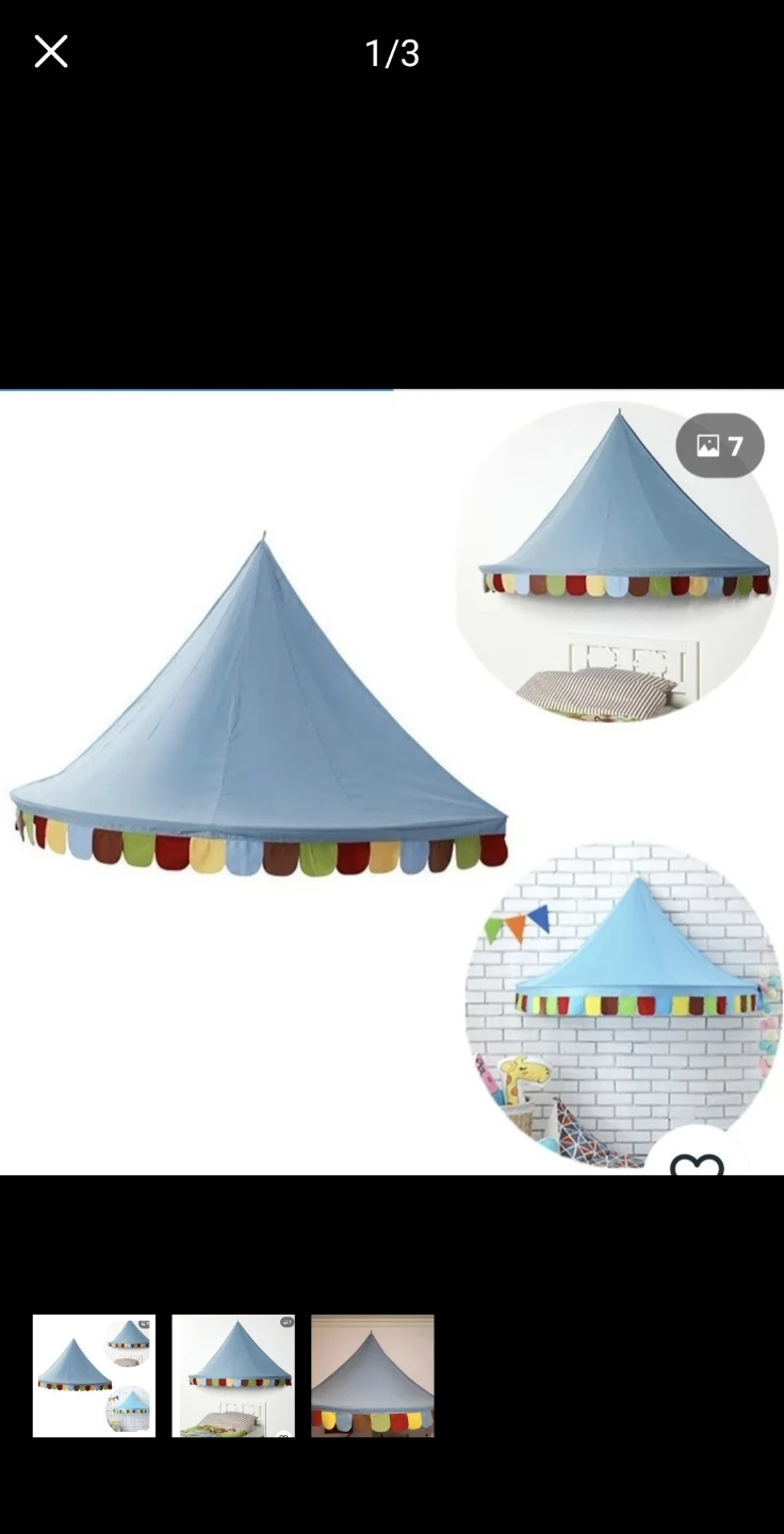 Ikea Circus Tent Bed Canopy - Blue - photo 2