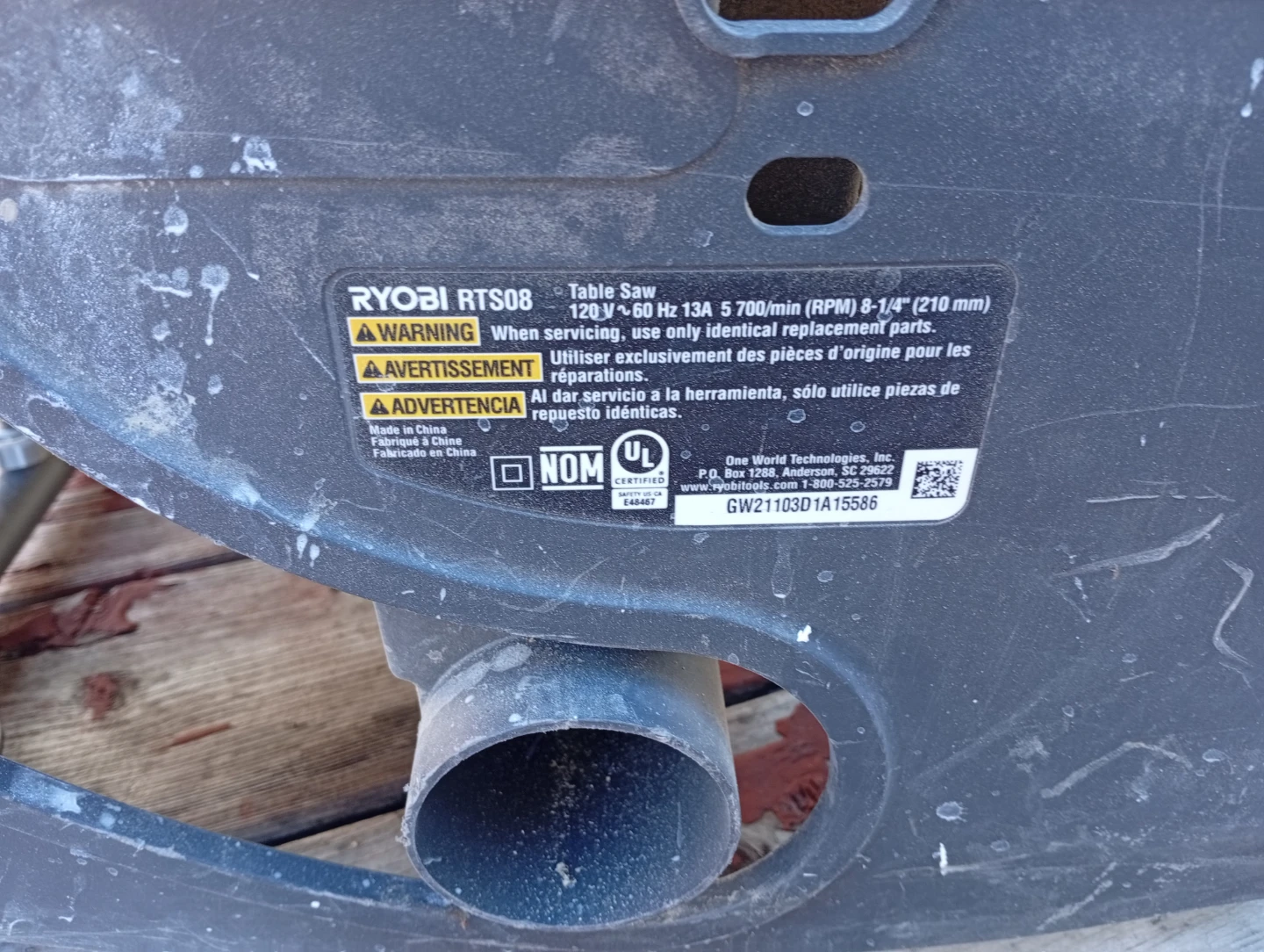 Ryobi RTS08 Table Saw - photo 4