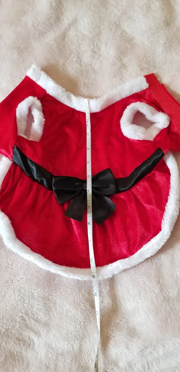 Dog Clothes Bundle - Santa, Plaid, Pink - Size Small image indicator(4)