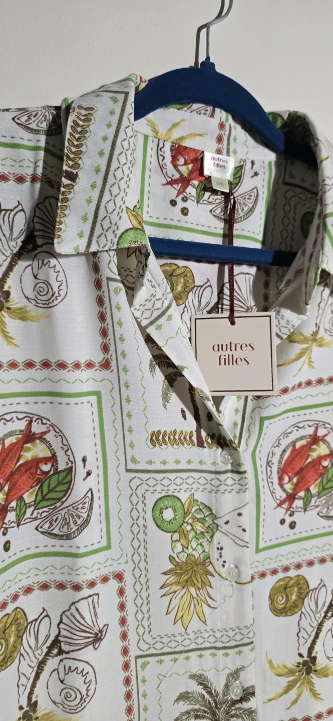 Autres Filles Patterned Shirt - Size L - photo 2