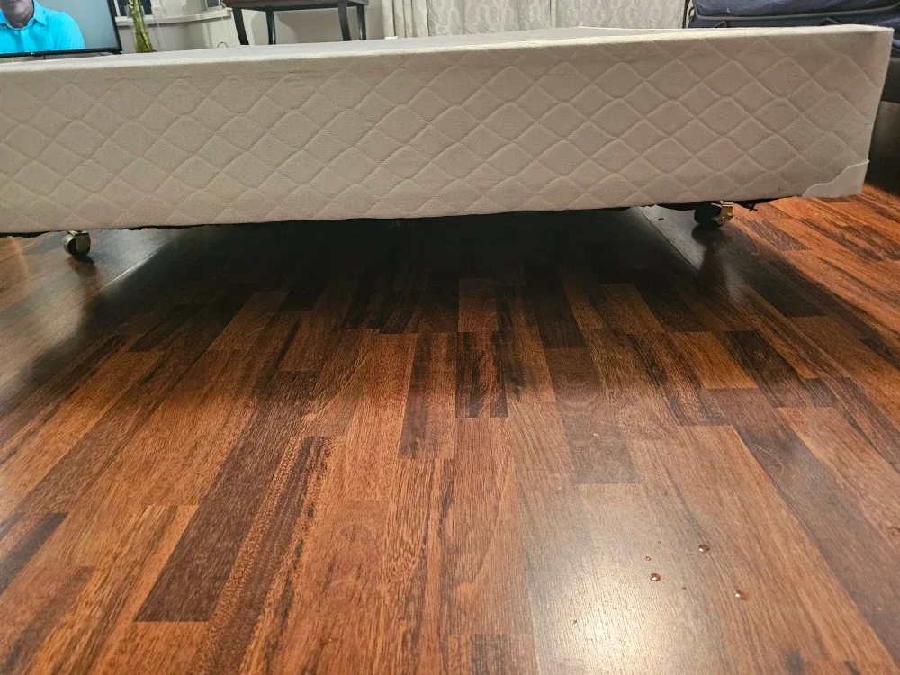 Queen size Bed  box with metal frame Wheels image indicator(2)