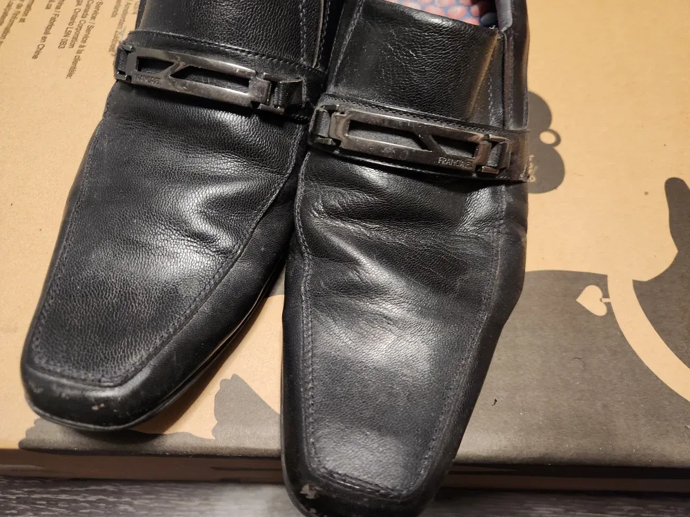 FRANCA JEL Black Genuine Leather Dress Shoes | US Men's Size 10 image indicator(4)