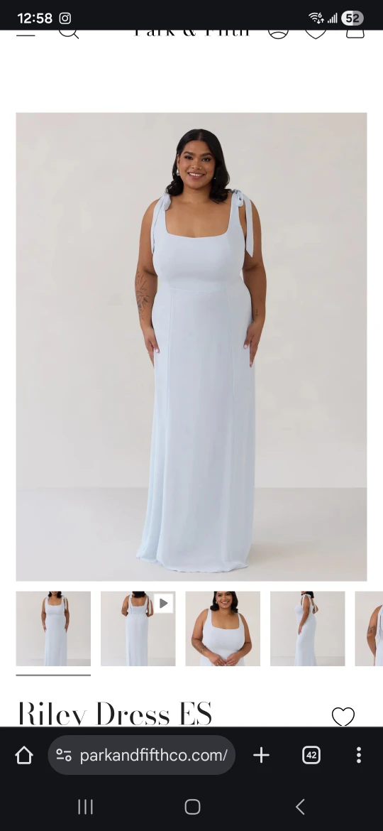 Park & Fifth Co. Riley Dress ES - Light Blue - photo 3