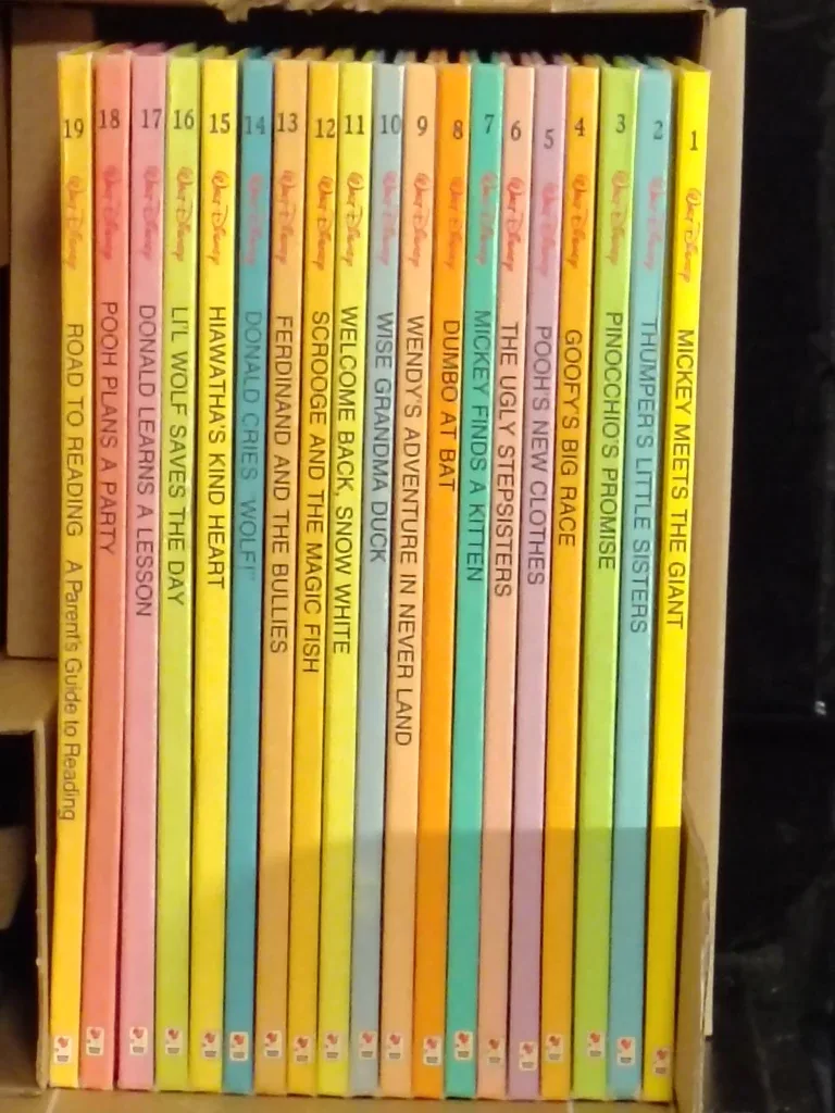 Vintage Collector Set of Walt Disney Read-Aloud Storybooks