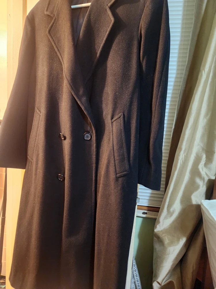 London Fog Black Wool Blend Overcoat - photo 4