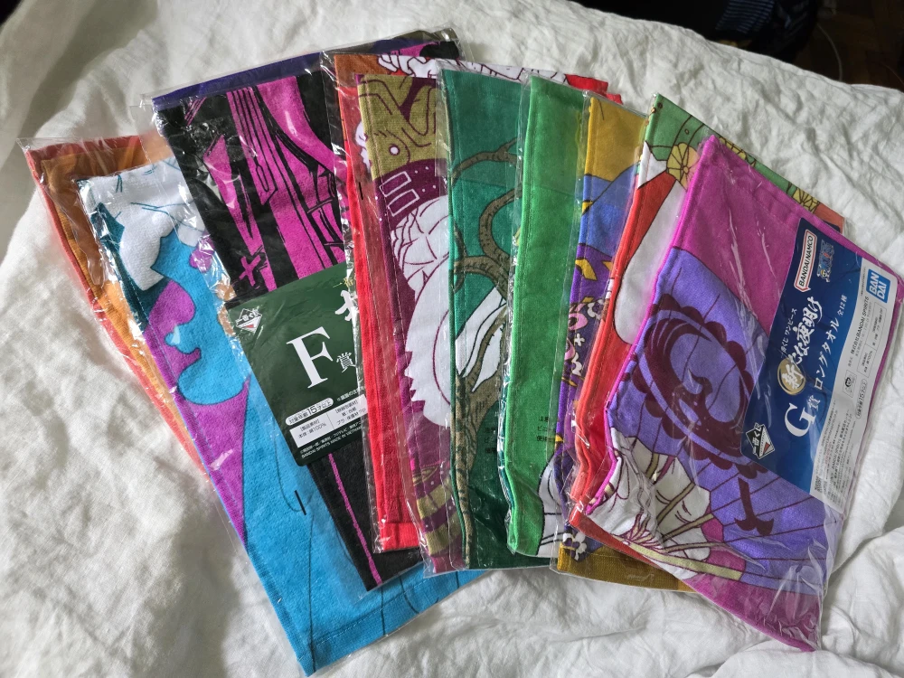 Travel Sale! One Piece Ichiban Kuji Long Towels - New