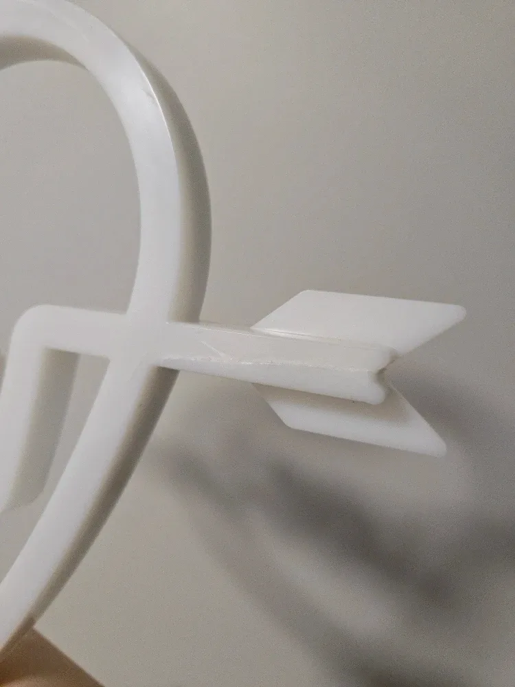 Heart Love Neon Sign, with a crack (battery or USB both works) image indicator(3)