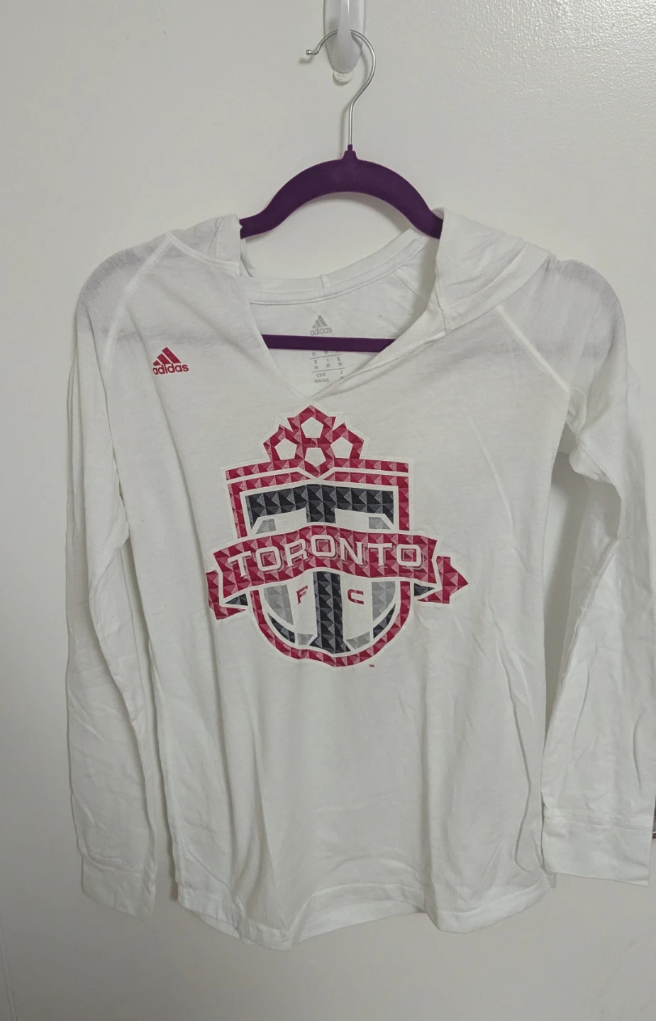 Adidas Toronto FC Long Sleeve Hoodie - Women's Size Medium