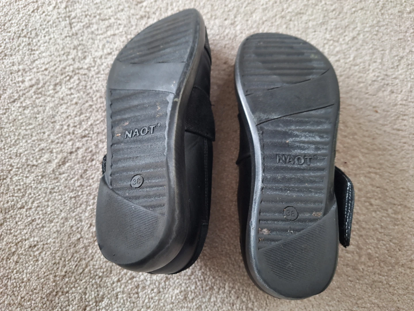 Naot Women's Black Leather Mary Janes - Size 38 - photo 3