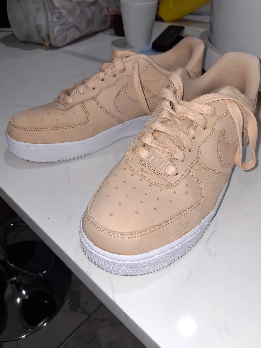 Nike Air Force 1 Low Beige Sneakers image indicator(2)