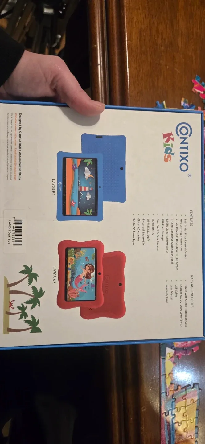 Blue Contixo Kids 7 Inch Tablet - New in Box! image indicator(2)