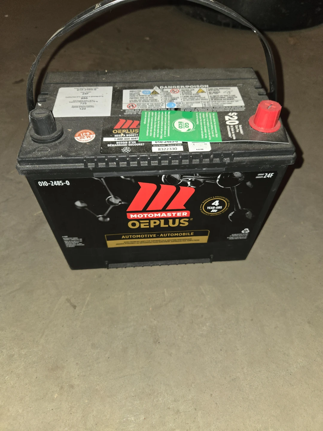 Motomaster OE Plus 24F Automotive Battery