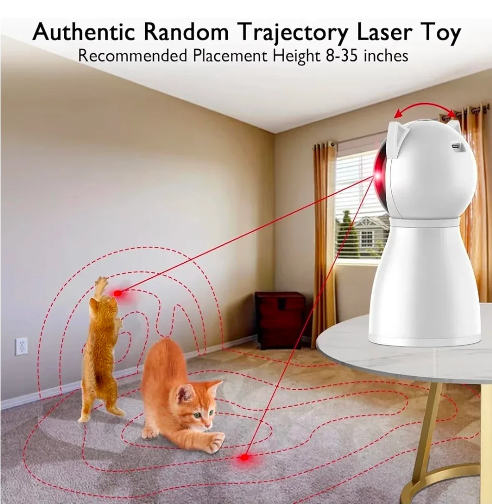 Rechargeable Motion Activated Cat Laser Automatic Interactive image indicator(2)