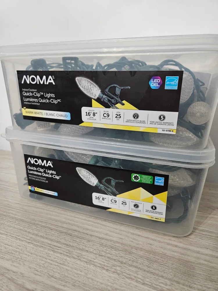 NOMA Quick Clip LED Lights - Indoor/Outdoor - 2 boxes