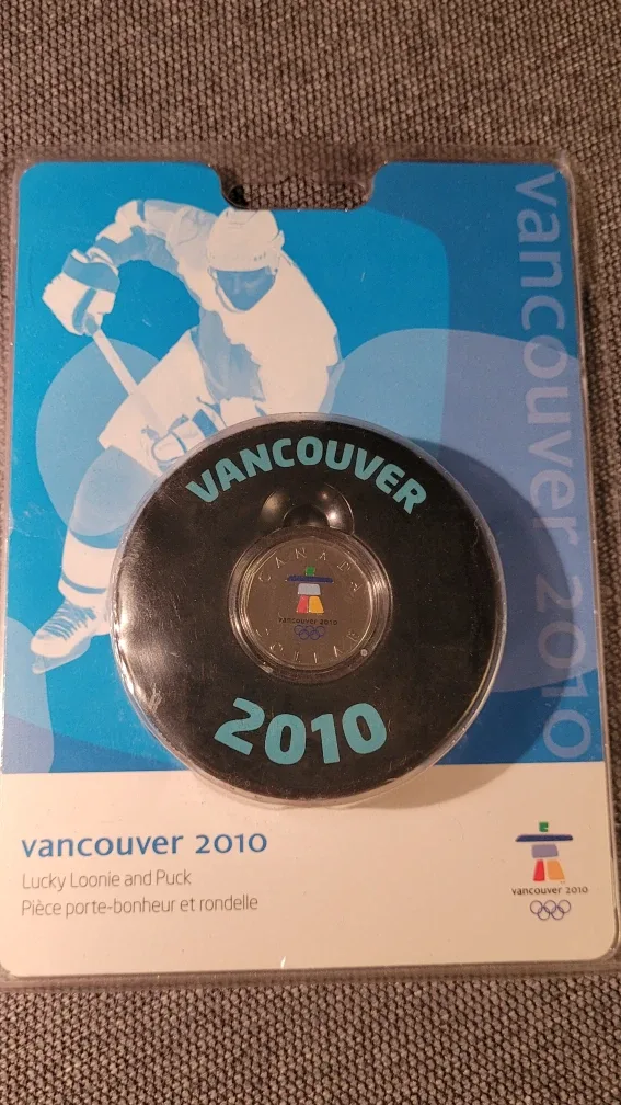 Vancouver 2010 Lucky Loonie and Puck