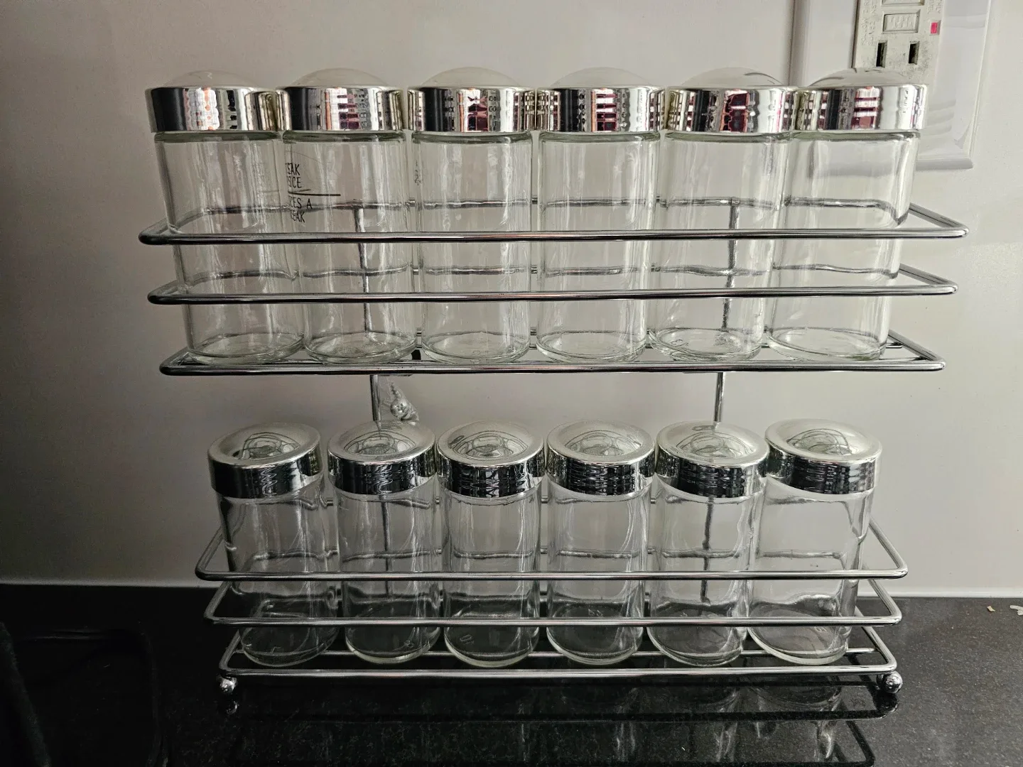 Spice Rack with Jars
