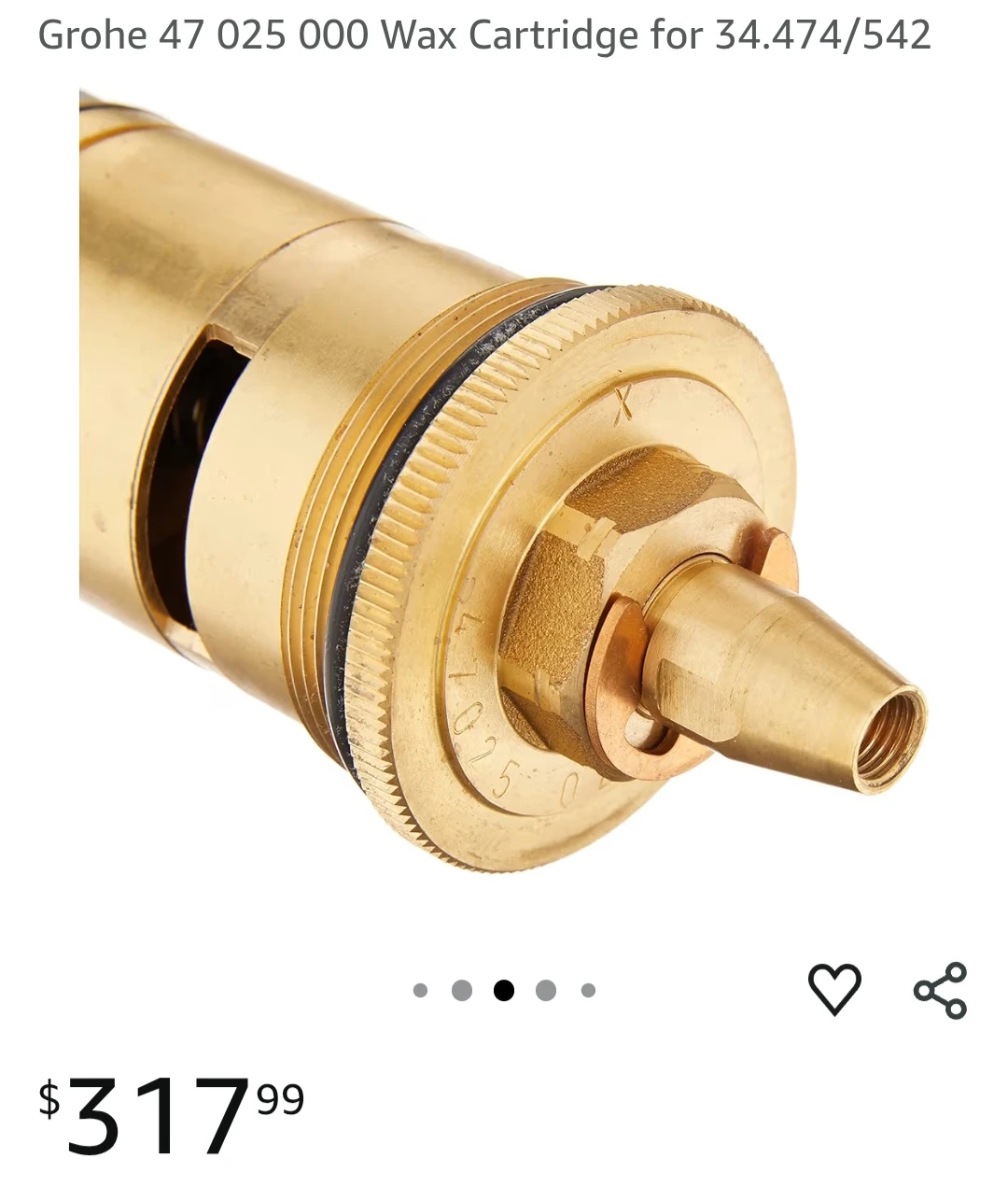 Grohe 47 025 000 Wax Cartridge for 34.474/542 - photo 3